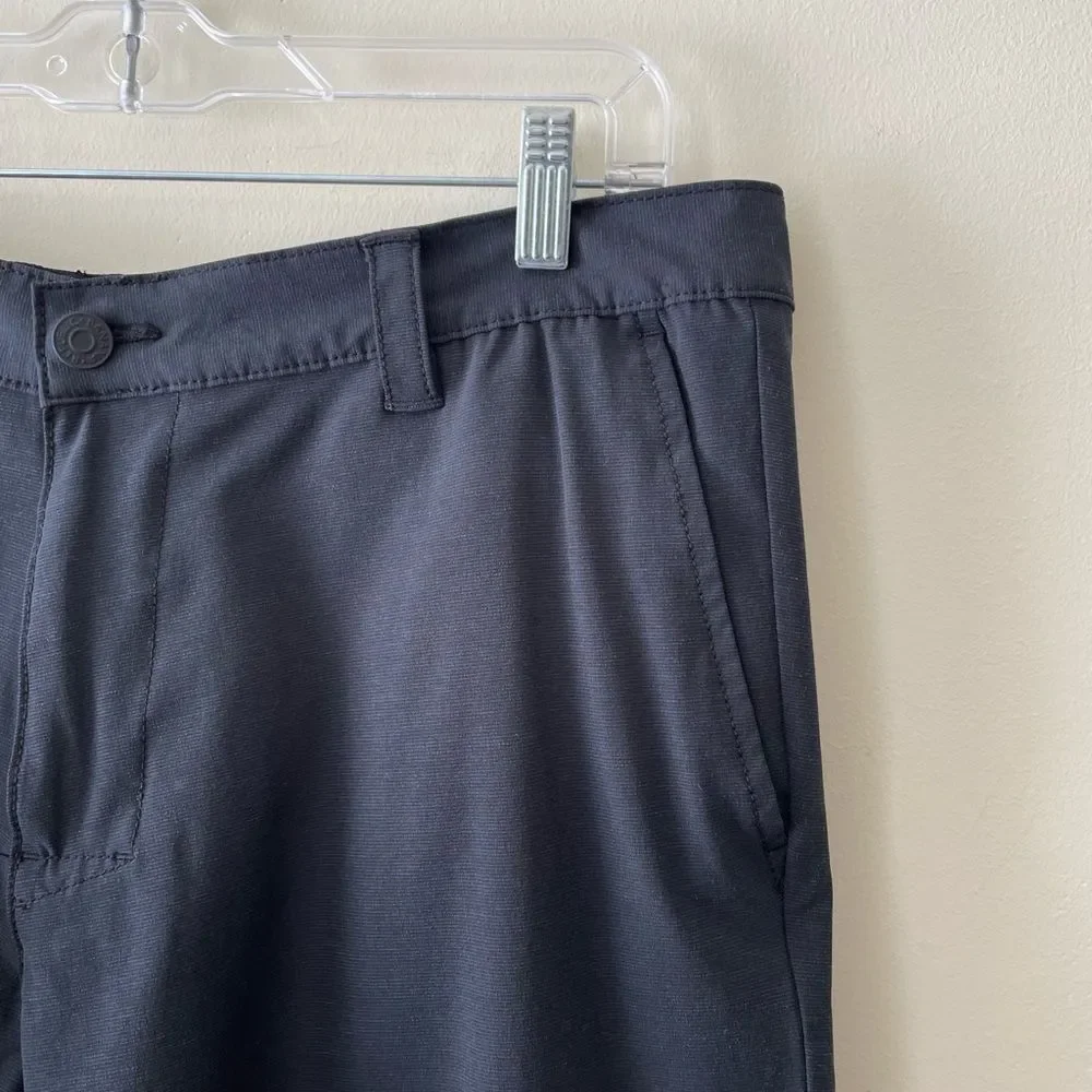 Banana Republic Men's Flat Front Shorts Black Size 38